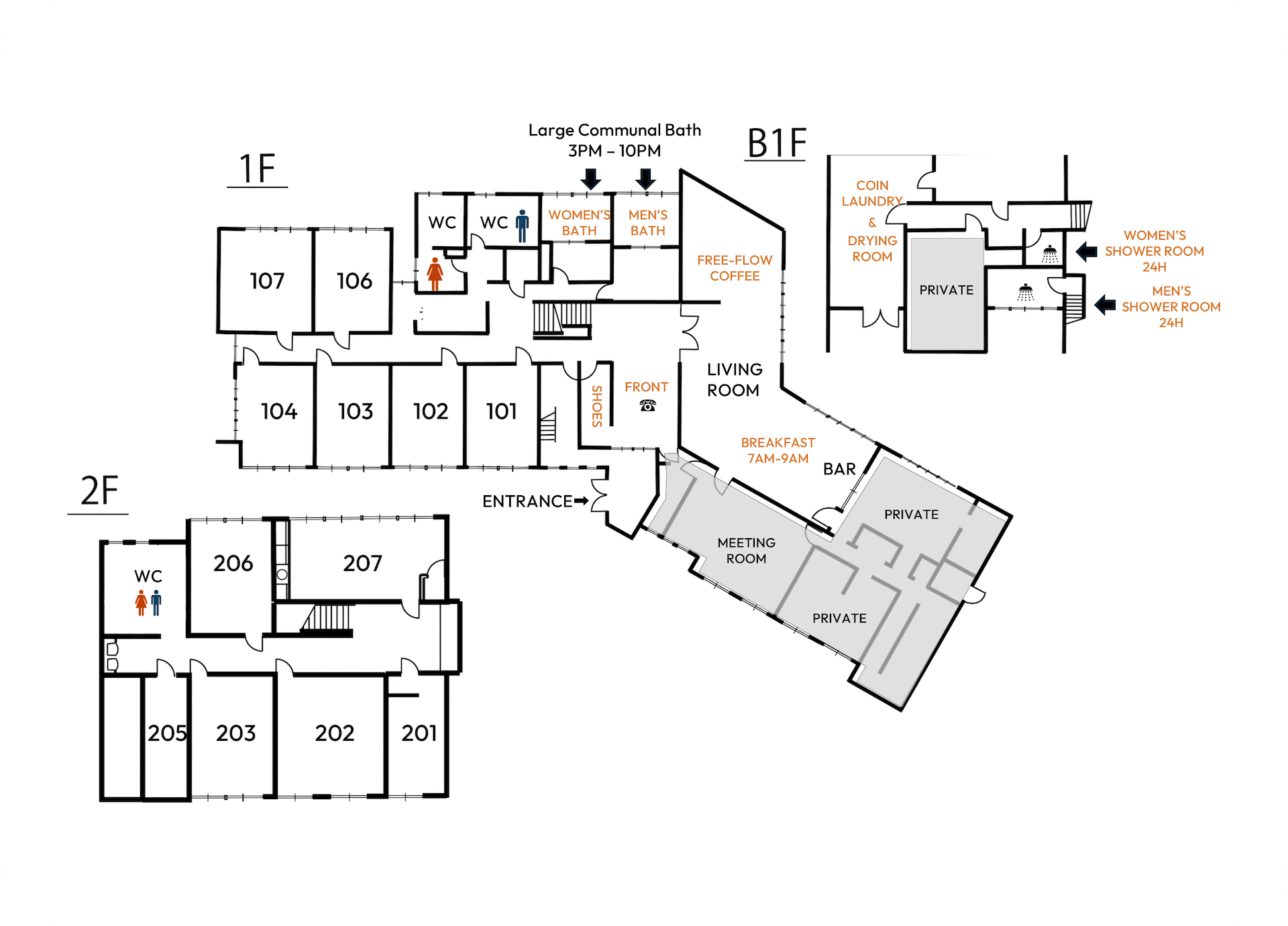 Nomad Hakuba floor map