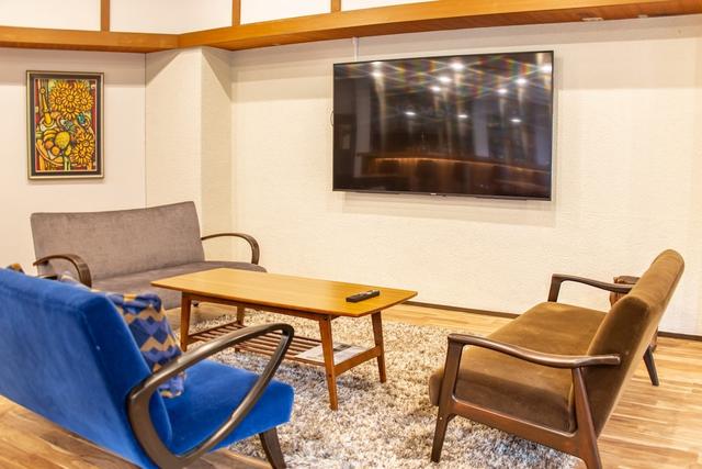 Make use of our living room amenities for presentations